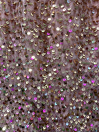 Blush Pink Sequin One-Shoulder Dress