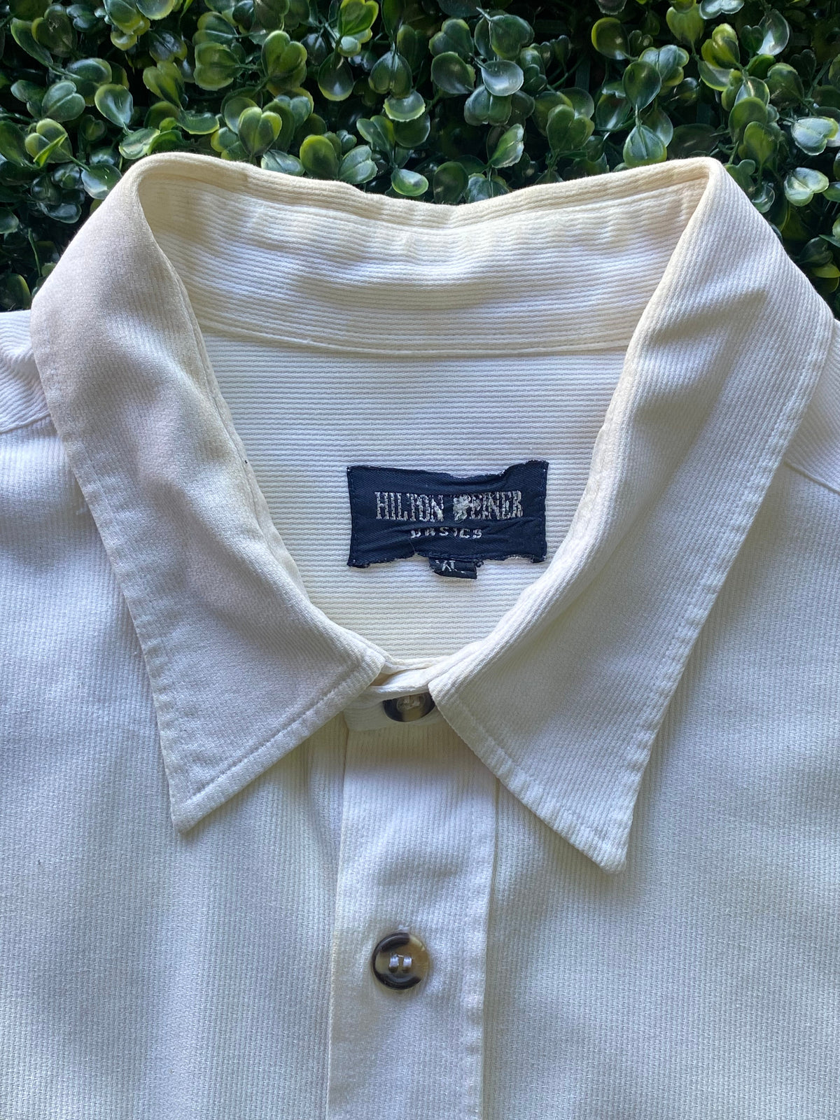Cream Utility Pocket Button-Front Shirt — brand