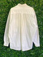 Cream Utility Pocket Button-Front Shirt — detail