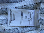 Jessica Simpson Grey Striped Lightweight Knit — care