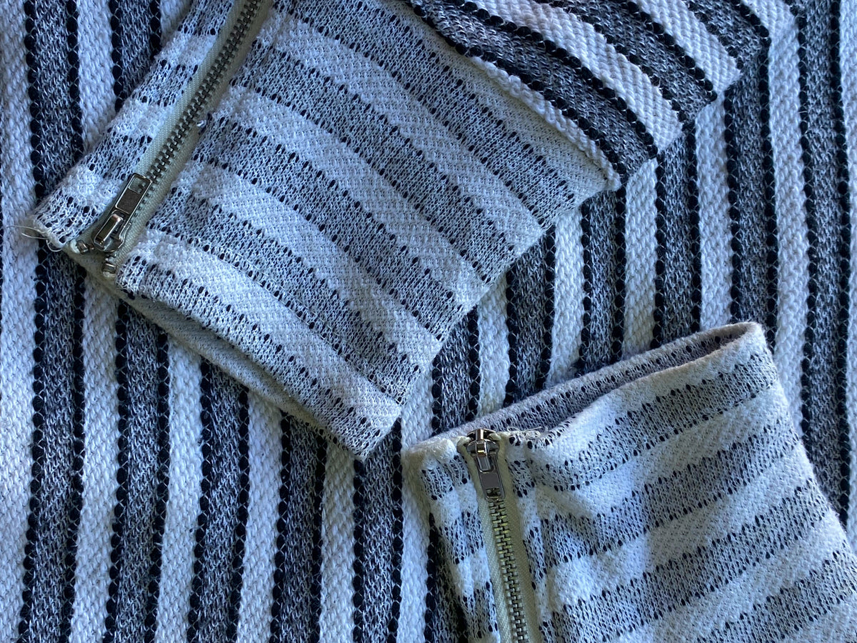 Jessica Simpson Grey Striped Lightweight Knit — detail