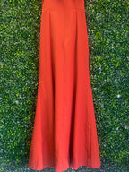 Trendyol Rust Orange Ruffle Maxi Dress — detail