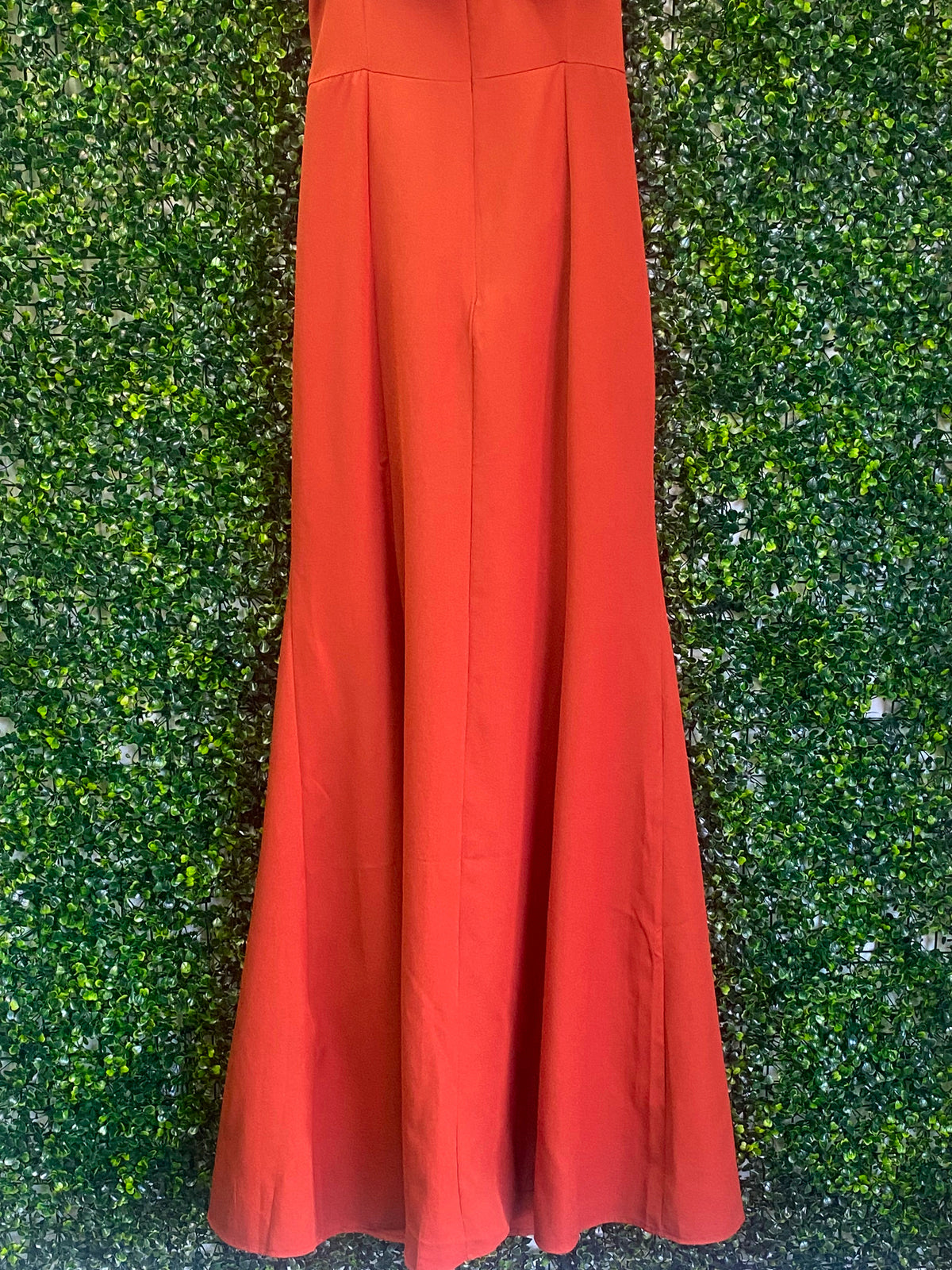 Trendyol Rust Orange Ruffle Maxi Dress — detail