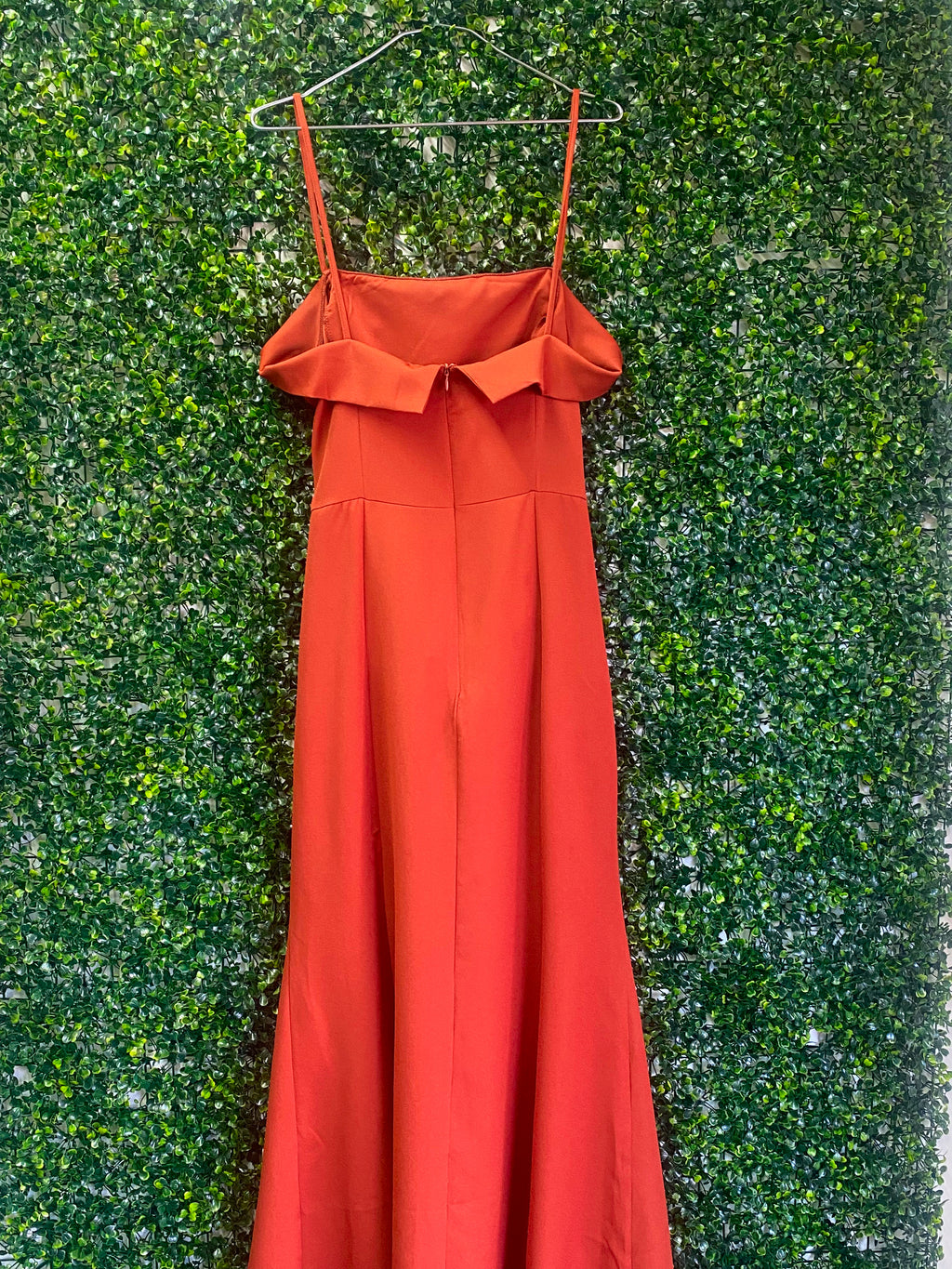 Trendyol Rust Orange Ruffle Maxi Dress — detail