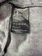 H&M Black Faux Leather Peplum Blouse — care