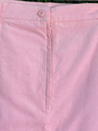 Zac & Val Pink Fine-Wale Pencil Skirt — detail