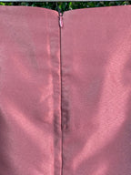 Victoria Line Dusty Rose Pleated Pencil Skirt — detail