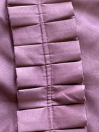Victoria Line Dusty Rose Pleated Pencil Skirt — detail