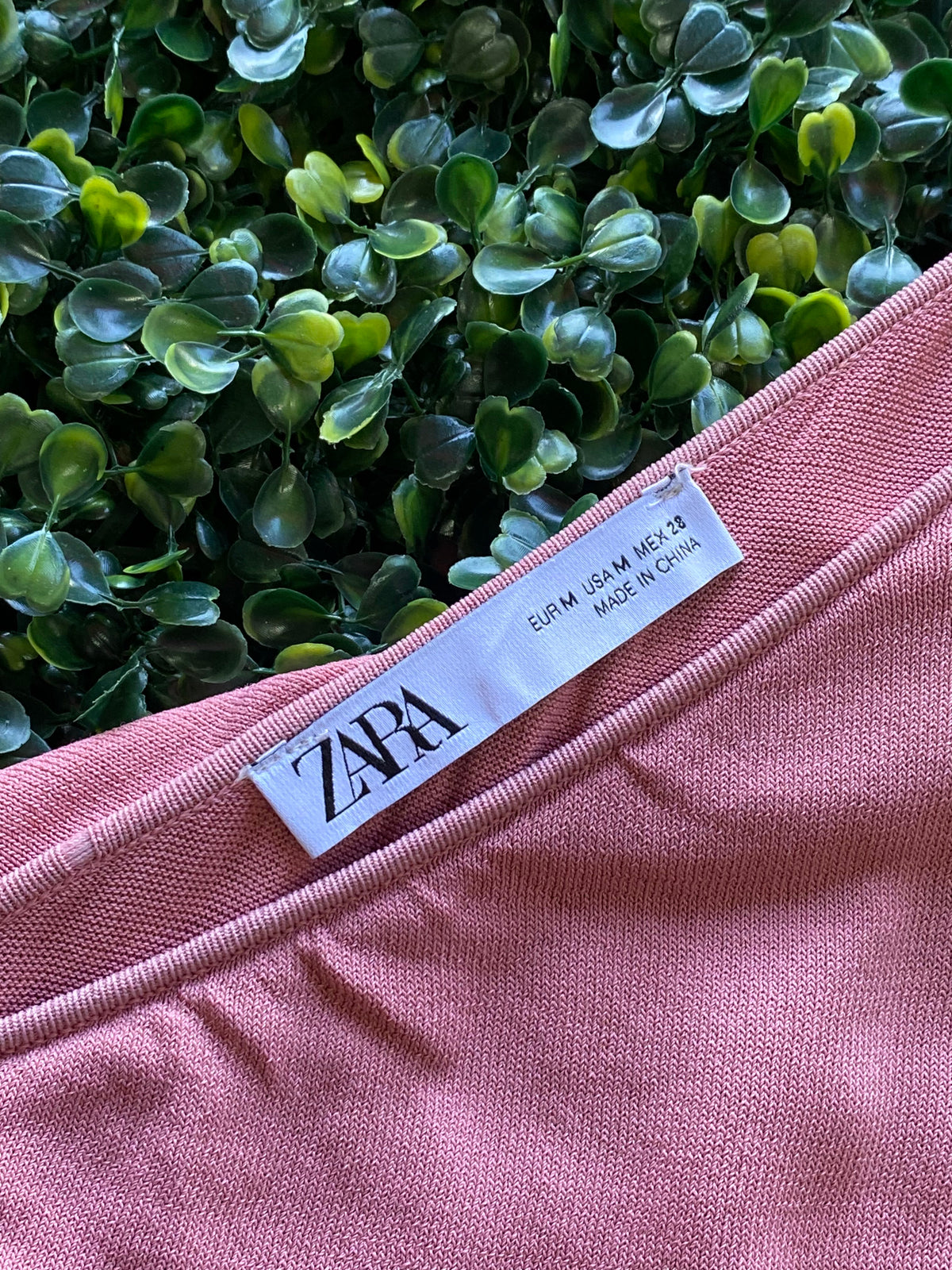 Zara Dusty Rose One-Shoulder Ruched Maxi Dress — brand