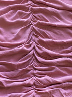 Zara Dusty Rose One-Shoulder Ruched Maxi Dress — detail