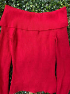 H&M Off-Shoulder Ribbed Knit Top