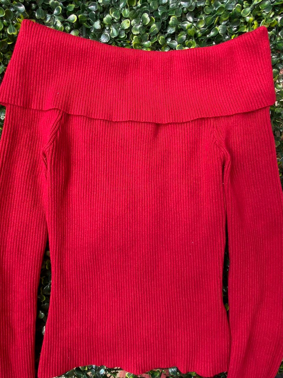 H&M Off-Shoulder Ribbed Knit Top