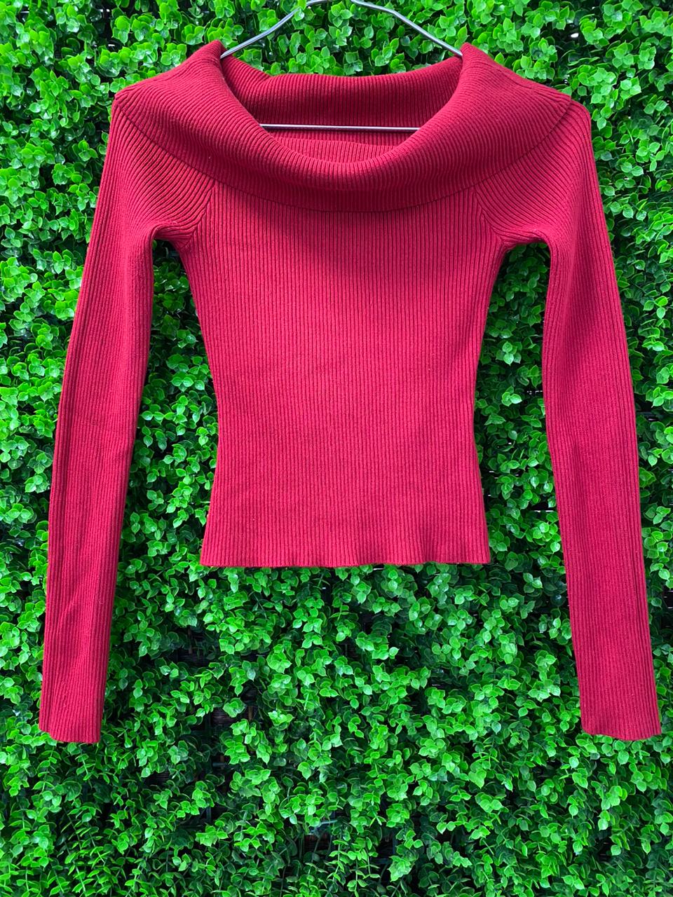 H&M Off-Shoulder Ribbed Knit Top