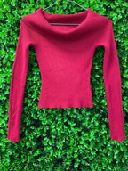 H&M Off-Shoulder Ribbed Knit Top