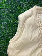 Cream Puffer Vest — detail