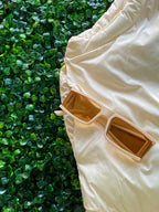 Cream Puffer Vest — detail