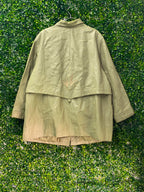 Stone Embroidered Lightweight Coat — detail