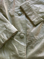 Stone Embroidered Lightweight Coat — detail