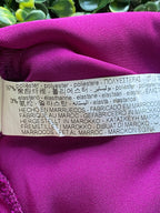 Zara Magenta Twist Front Blouse — care