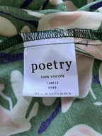 Poetry Green Floral Midi Dress — care