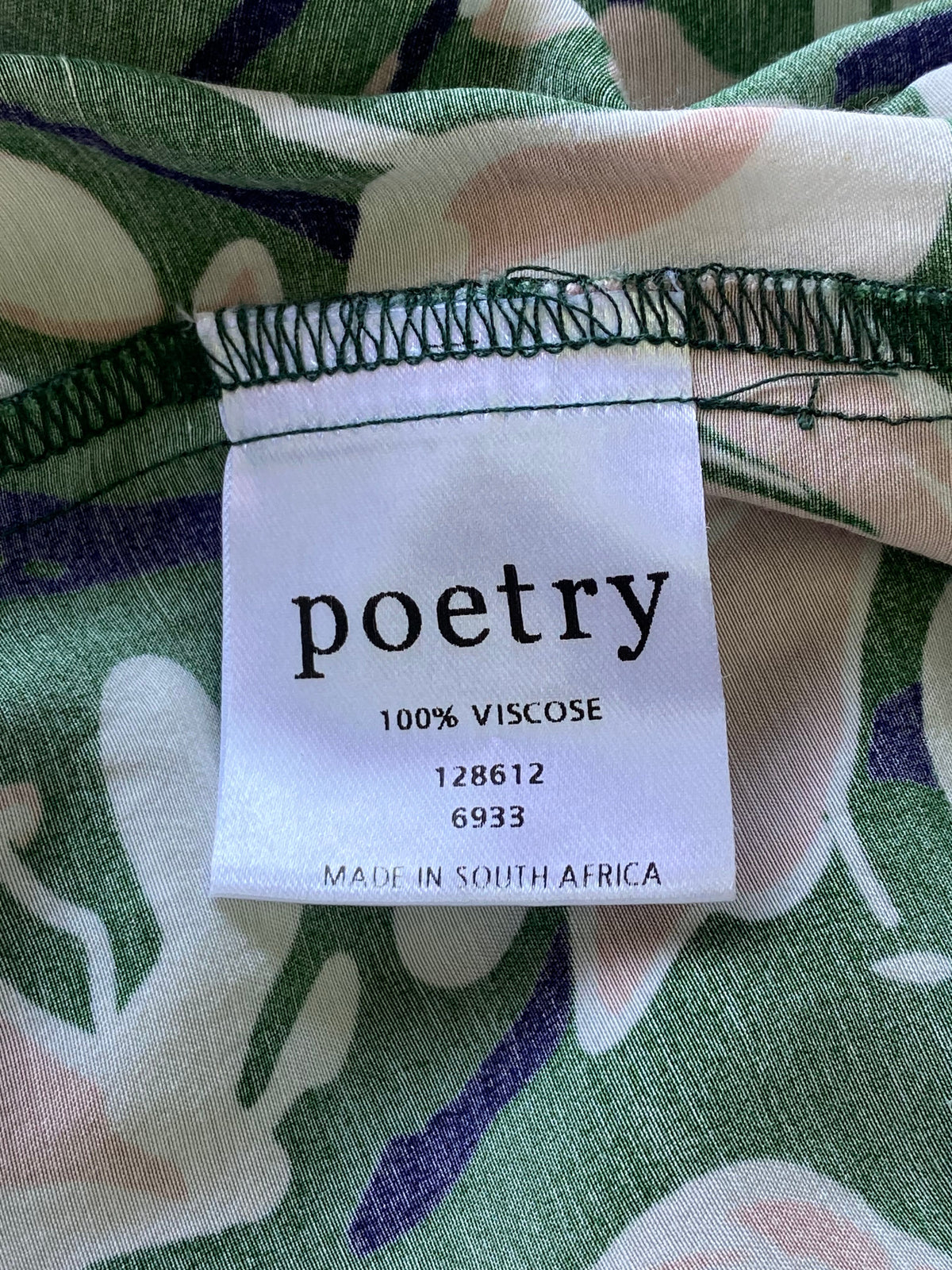 Poetry Green Floral Midi Dress — care