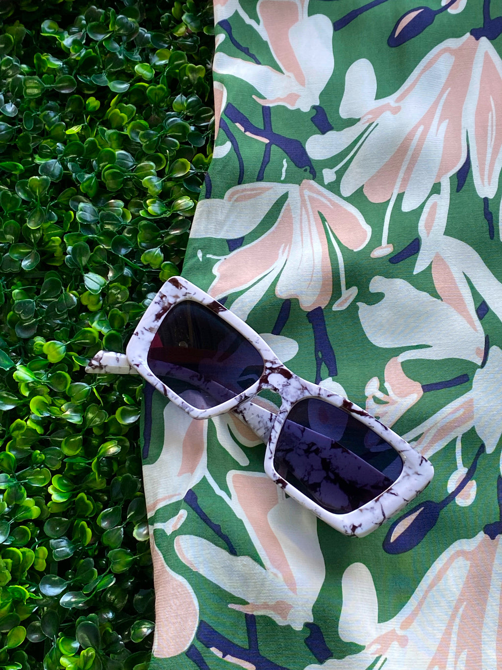 Poetry Green Floral Midi Dress — detail