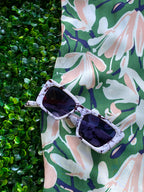 Poetry Green Floral Midi Dress — detail