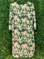 Poetry Green Floral Midi Dress — front