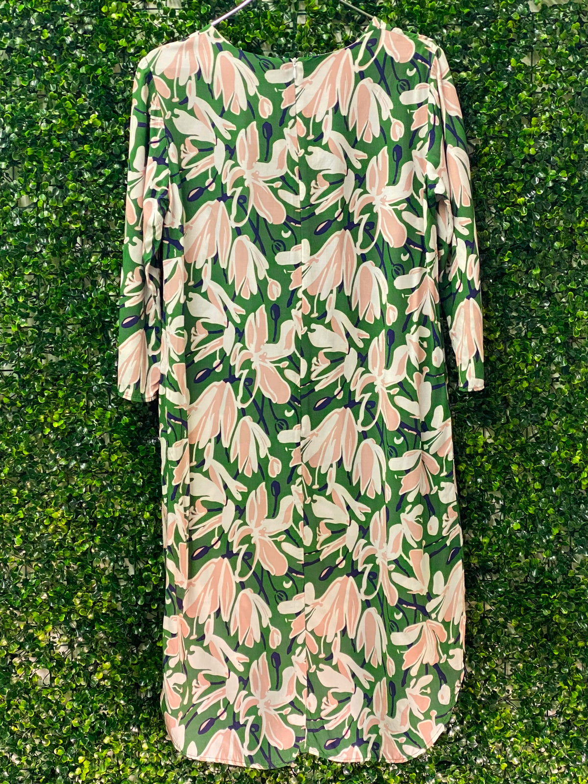 Poetry Green Floral Midi Dress — front