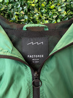 Green Hooded Windbreaker Jacket