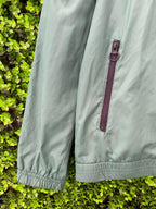 Green Hooded Windbreaker Jacket