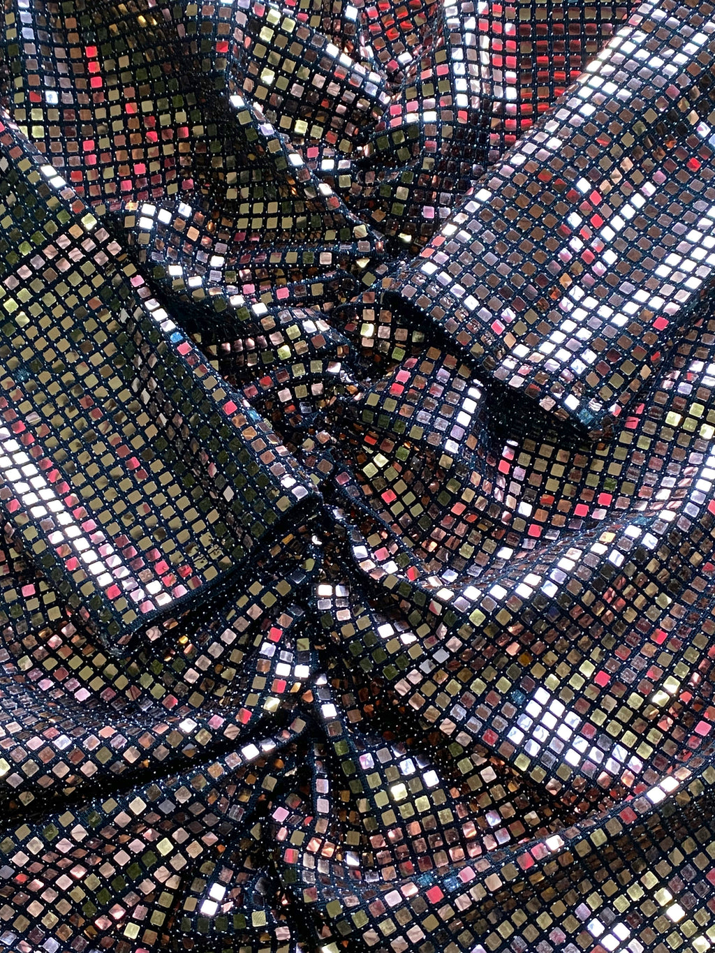 Jo Borkett Metallic Ruched Mini Dress — detail