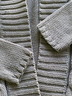 Vertigo Taupe Longline Cardigan — detail