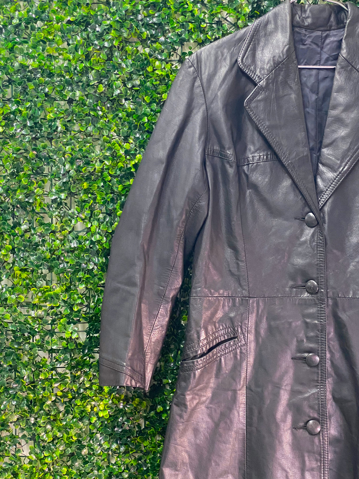 Citation Dark Brown Belted Trench Coat — detail