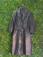 Citation Dark Brown Belted Trench Coat — detail