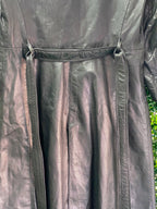 Citation Dark Brown Belted Trench Coat — detail