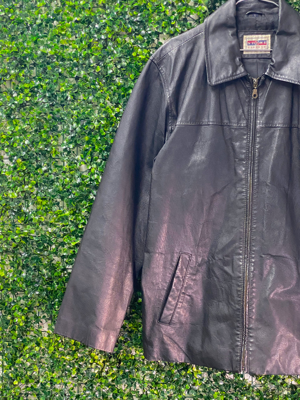 Stone Harbour Black Zip Front Jacket — detail
