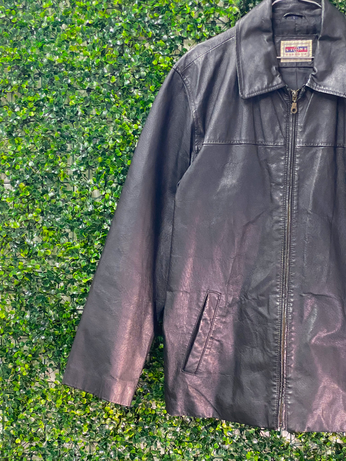 Stone Harbour Black Zip Front Jacket — detail