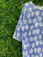 Periwinkle Floral Shift Dress — detail
