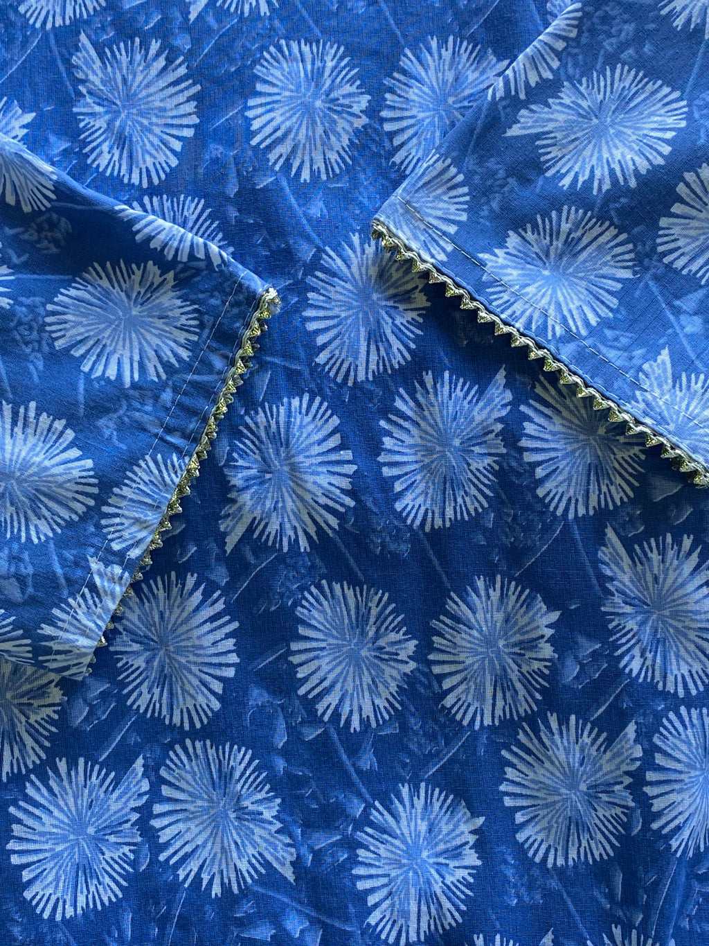 Periwinkle Floral Shift Dress — detail