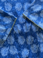 Periwinkle Floral Shift Dress — detail