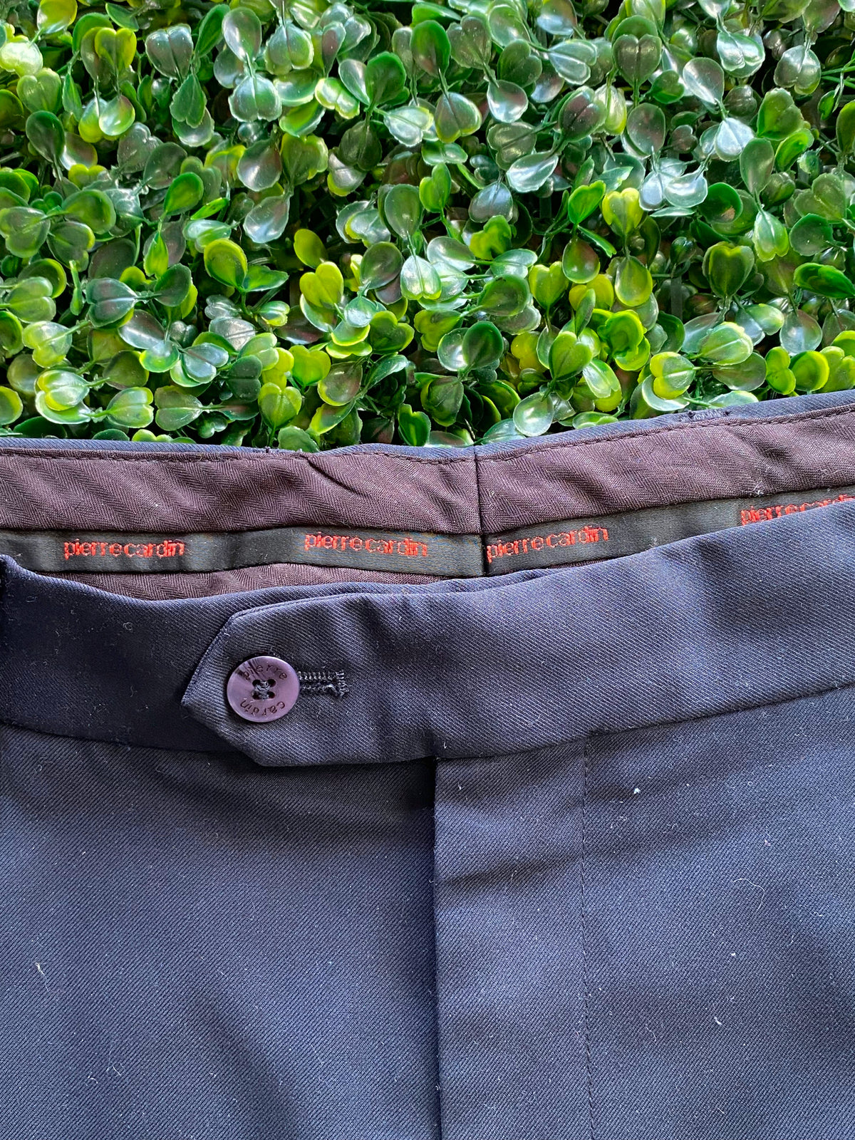 Pierre Cardin Navy Tailored Trousers — detail