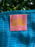 Yellow and Blue Embellished Kaftan — detail