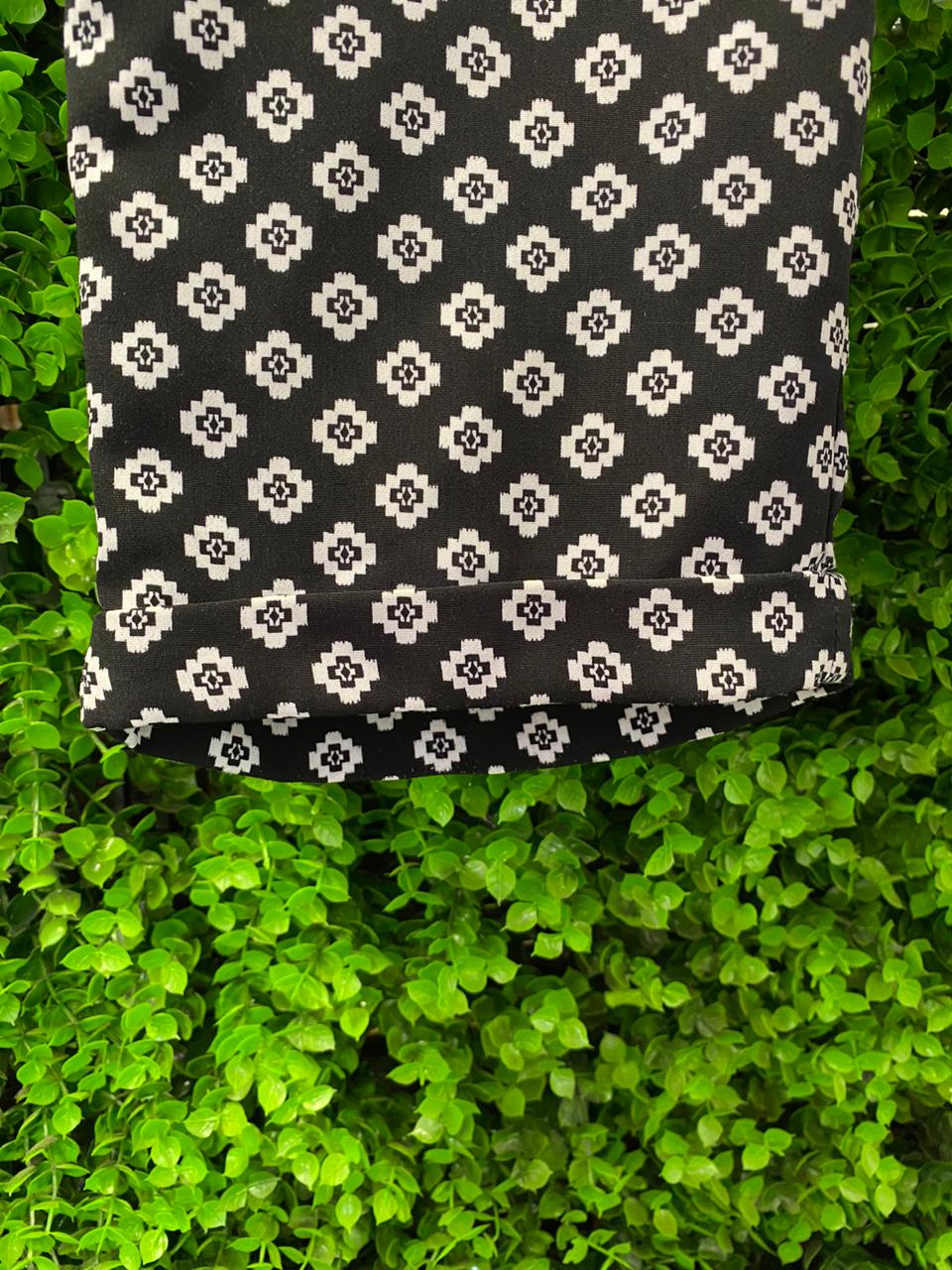Woolworths Black & White Printed Pants with Pockets