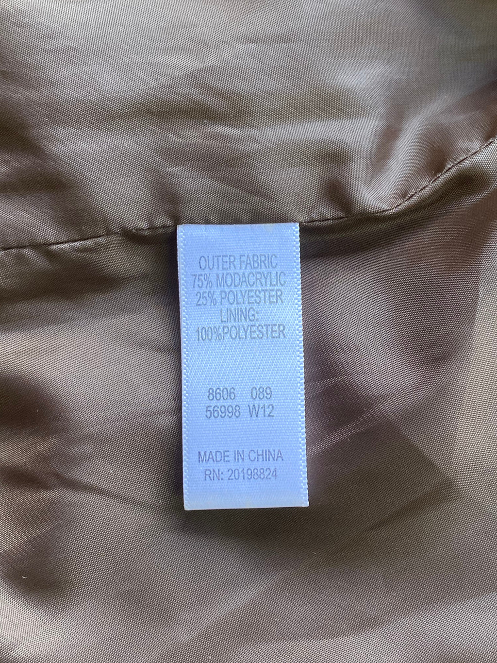 Brown Shaggy Faux Fur Jacket — care