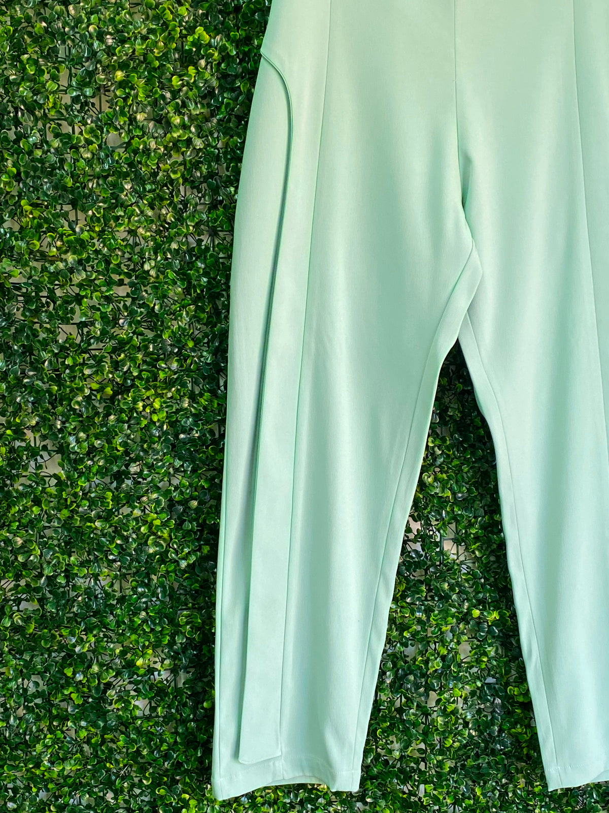 ALMONDANT Mint Tailored Trousers — detail