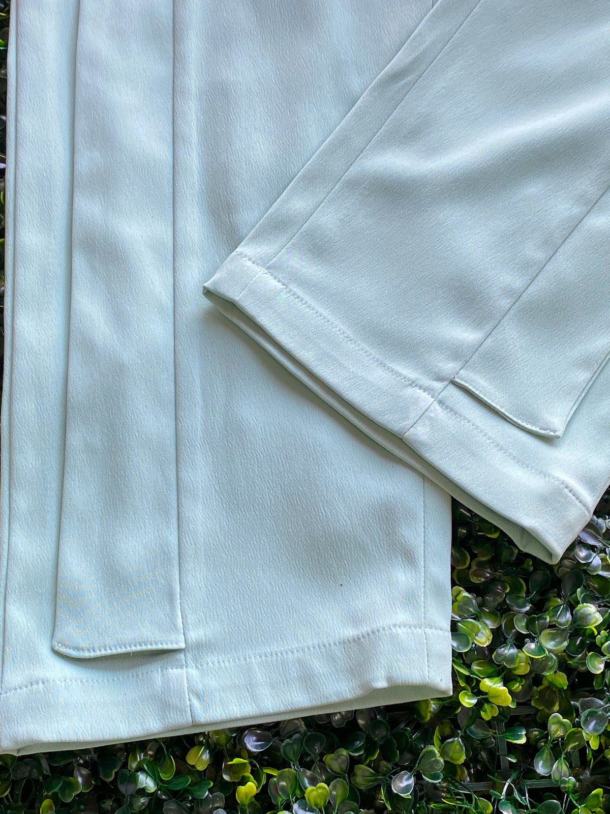 ALMONDANT Mint Tailored Trousers — detail