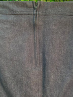 Daniel Hechter Navy Button Pencil Skirt — detail