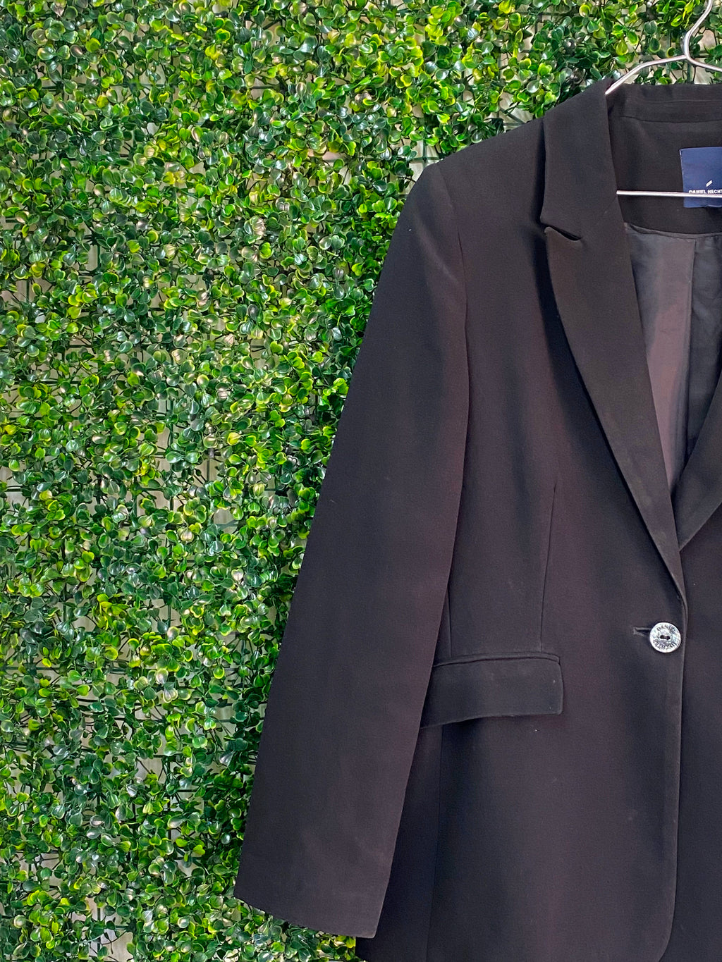 Daniel Hechter Black Tailored Blazer — detail