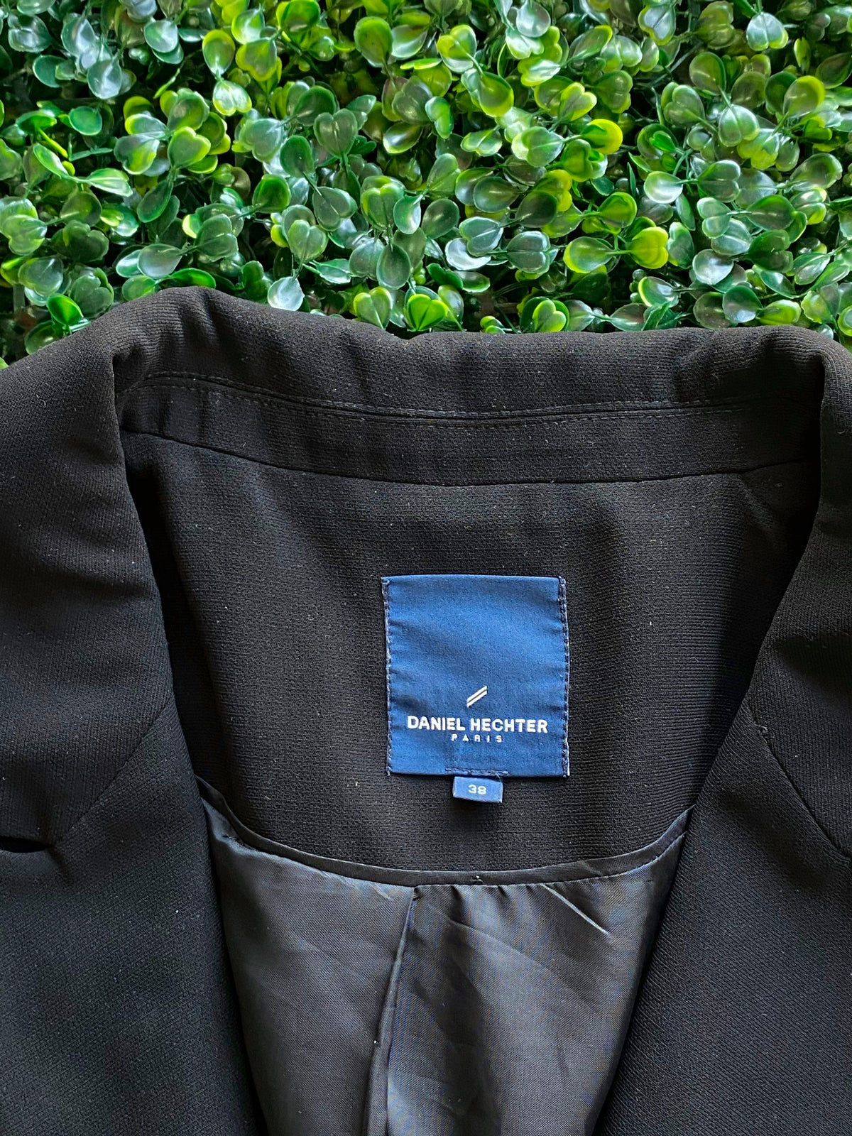 Daniel Hechter Black Tailored Blazer — detail